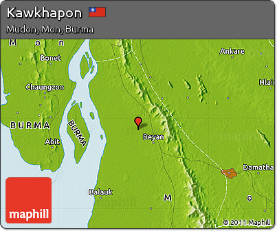 Physical Map of Kawkhapon