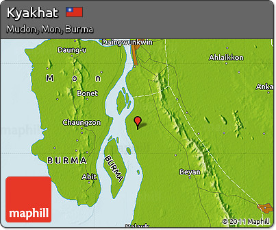 Physical Map of Kyakhat