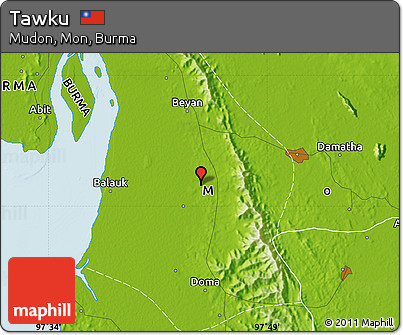 Physical Map of Tawku