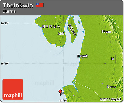 Physical Map of Theinkwin