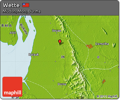 Physical Map of Wette