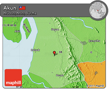 Political Map of Akun