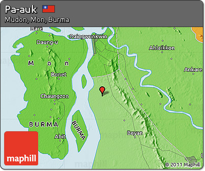 Political Map of Pa-auk