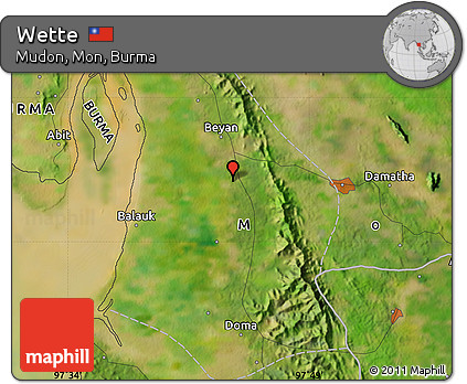 Satellite Map of Wette