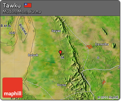 Satellite Map of Tawku