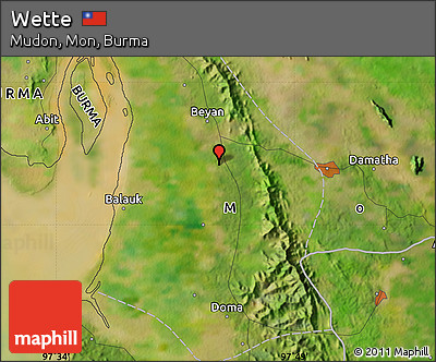 Satellite Map of Wette