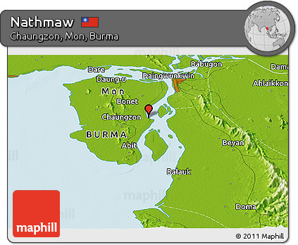 Physical Panoramic Map of Nathmaw