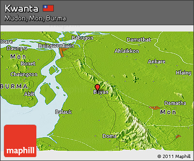 Physical Panoramic Map of Kwanta