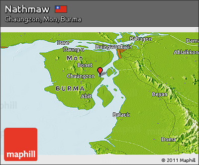Physical Panoramic Map of Nathmaw