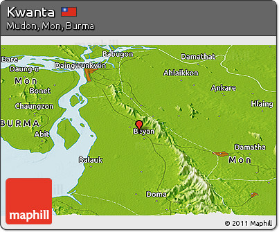 Physical Panoramic Map of Kwanta