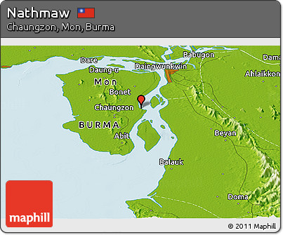 Physical Panoramic Map of Nathmaw