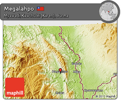 Physical 3D Map of Megalahpo