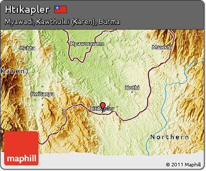 Physical 3D Map of Htikapler