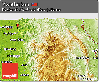 Physical 3D Map of Ywathitkon