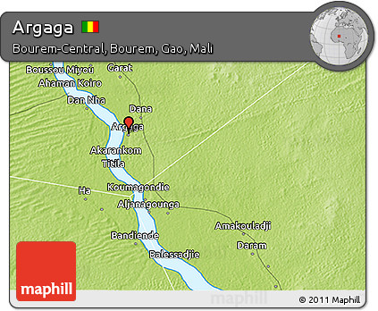 Physical 3D Map of Argaga