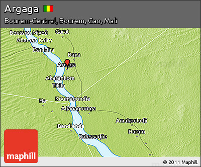 Physical 3D Map of Argaga