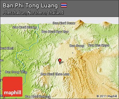 Physical 3D Map of Ban Phi Tong Luang