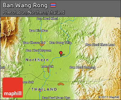 Physical 3D Map of Ban Wang Rong