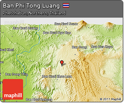 Physical 3D Map of Ban Phi Tong Luang