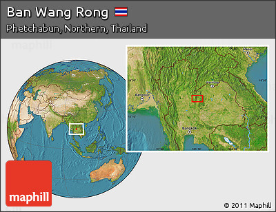 Satellite Location Map of Ban Wang Rong