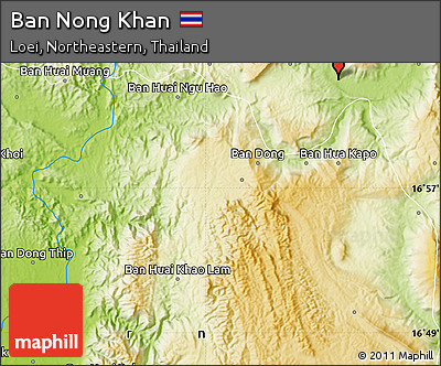 Physical Map of Ban Nong Khan