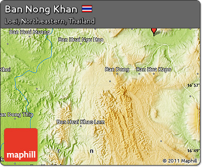 Physical Map of Ban Nong Khan