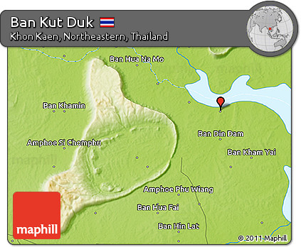 Physical 3D Map of Ban Kut Duk
