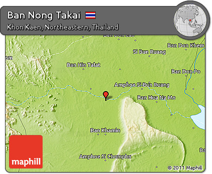 Physical 3D Map of Ban Nong Takai