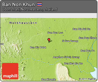 Physical 3D Map of Ban Non Khun