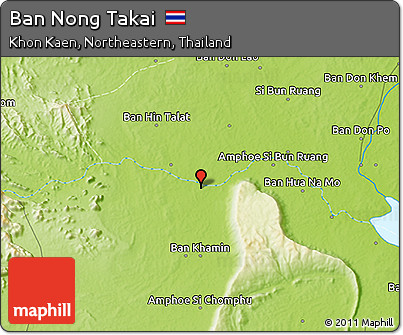 Physical 3D Map of Ban Nong Takai