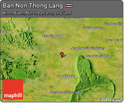 Satellite 3D Map of Ban Non Thong Lang