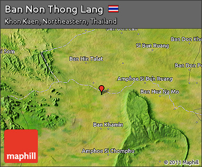 Satellite 3D Map of Ban Non Thong Lang