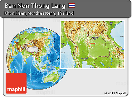 Physical Location Map of Ban Non Thong Lang