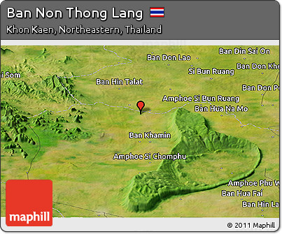 Satellite Panoramic Map of Ban Non Thong Lang