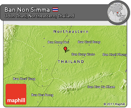 Physical 3D Map of Ban Non Simma