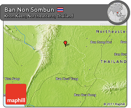 Physical 3D Map of Ban Non Sombun