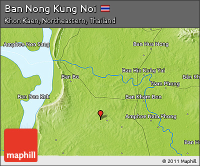 Physical 3D Map of Ban Nong Kung Noi