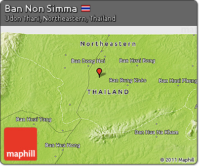 Physical 3D Map of Ban Non Simma