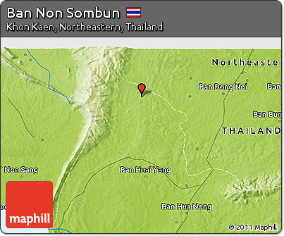 Physical 3D Map of Ban Non Sombun