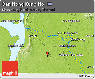 Physical 3D Map of Ban Nong Kung Noi