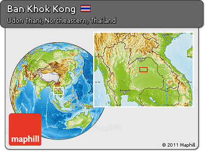 Physical Location Map of Ban Khok Kong