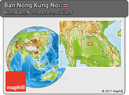 Physical Location Map of Ban Nong Kung Noi