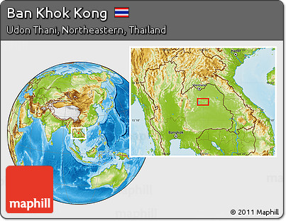 Physical Location Map of Ban Khok Kong