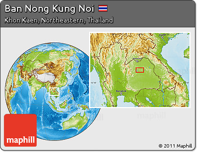 Physical Location Map of Ban Nong Kung Noi