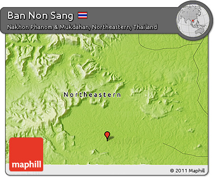 Physical 3D Map of Ban Non Sang