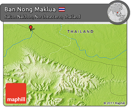 Physical 3D Map of Ban Nong Maklua