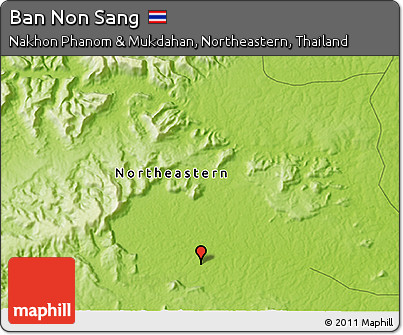 Physical 3D Map of Ban Non Sang