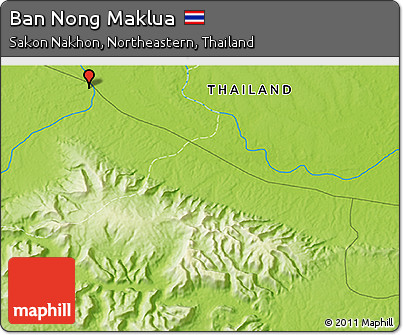 Physical 3D Map of Ban Nong Maklua