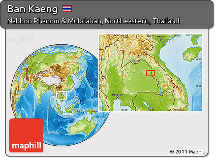 Physical Location Map of Ban Kaeng