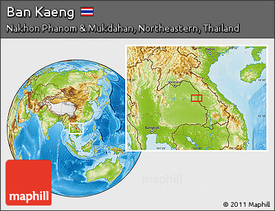 Physical Location Map of Ban Kaeng